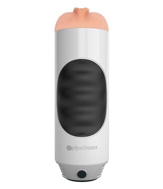Pipedream PDX EXTREME MEGA GRIP VIBRATING STROKER PUSSY WHITE