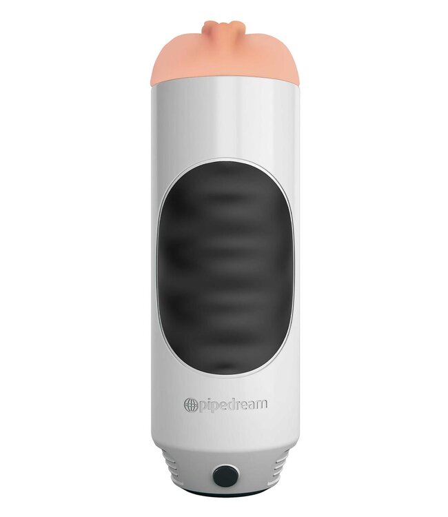 Pipedream PDX EXTREME MEGA GRIP VIBRATING STROKER PUSSY WHITE
