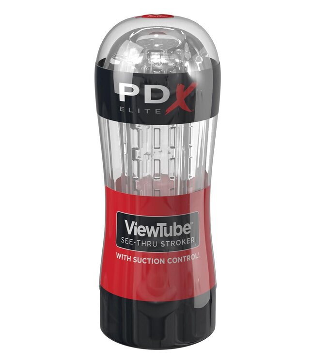 Pipedream PDX ELITE VIEWTUBE SEE-THRU STROKER RED