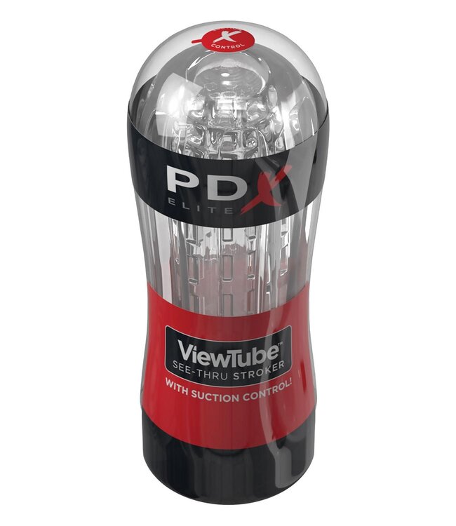 Pipedream PDX ELITE VIEWTUBE SEE-THRU STROKER RED
