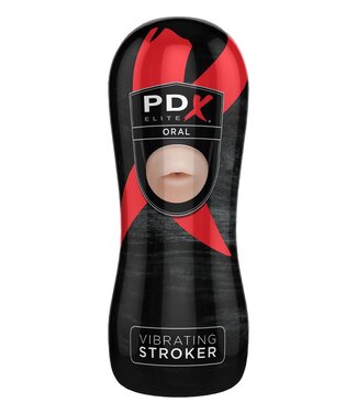 Pipedream PDX ELITE VIBRATING ORAL STROKER LIGHT