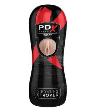 Pipedream PDX ELITE VIBRATING PUSSY STROKER LIGHT