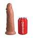 Pipedream KING COCK ELITE 8 INCH DUAL DENSITY VIBRATING SILICONE COCK TAN