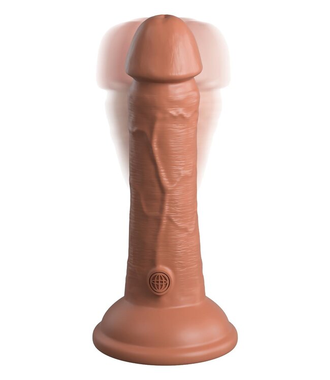Pipedream KING COCK ELITE 6 INCH DUAL DENSITY VIBRATING SILICONE COCK TAN