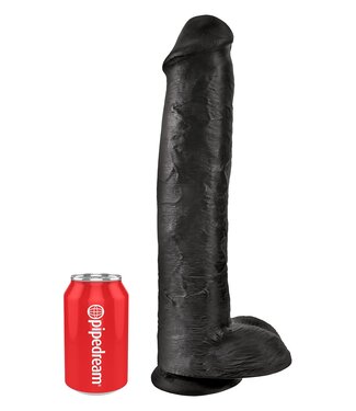 Pipedream KING COCK 15 INCH COCK WITH BALLS BLACK
