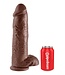 Pipedream KING COCK 12 INCH COCK WITH BALLS BROWN
