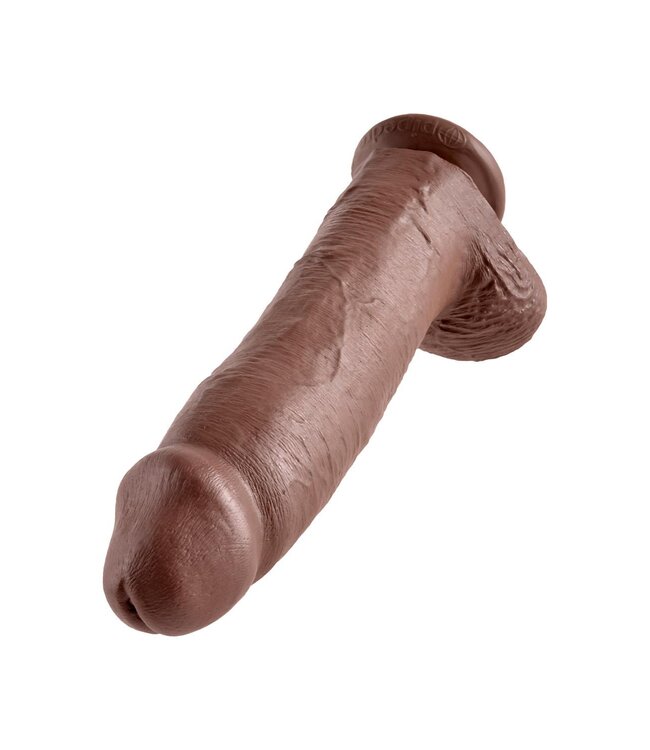 Pipedream KING COCK 12 INCH COCK WITH BALLS BROWN