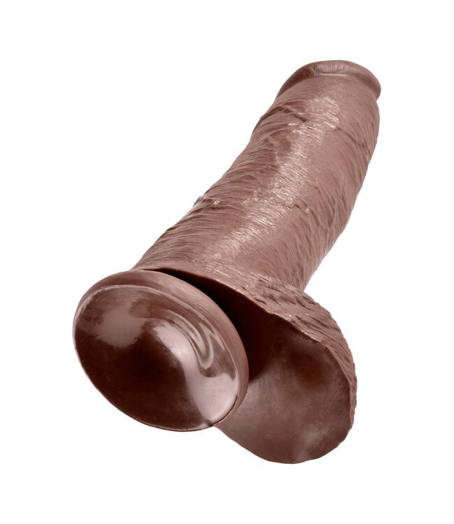 Pipedream KING COCK 12 INCH COCK WITH BALLS BROWN