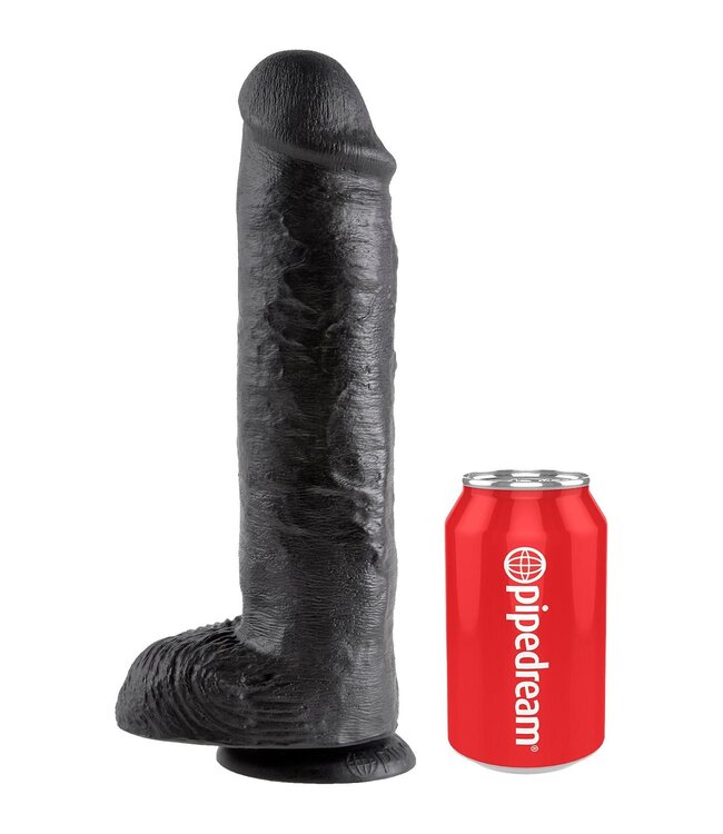 Pipedream KING COCK 11 INCH COCK WITH BALLS BLACK