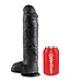 Pipedream KING COCK 11 INCH COCK WITH BALLS BLACK