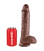 Pipedream KING COCK 10 INCH COCK WITH BALLS BROWN