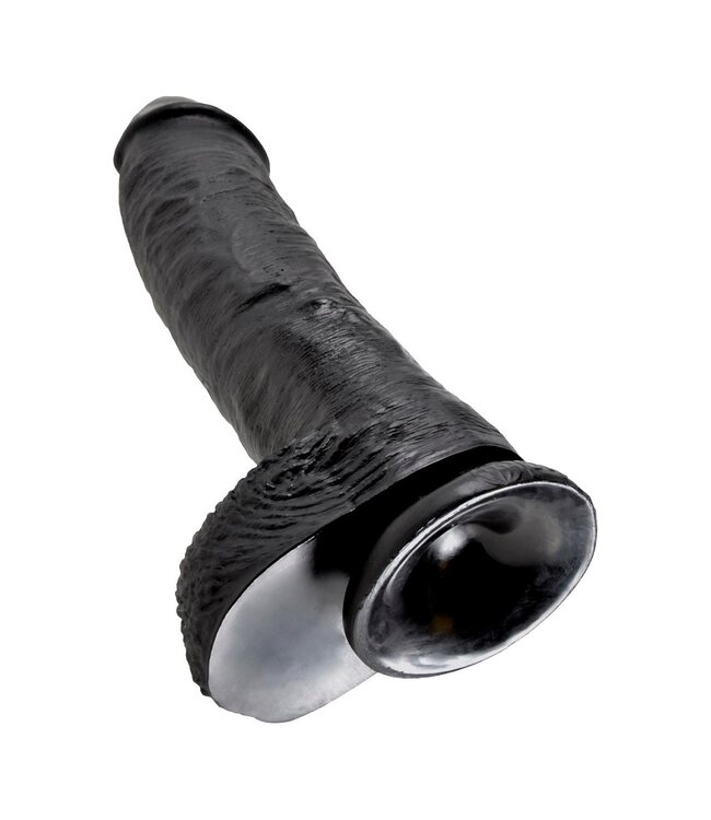 Pipedream KING COCK 10 INCH COCK WITH BALLS BLACK