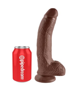 Pipedream KING COCK 9 INCH COCK WITH BALLS BROWN
