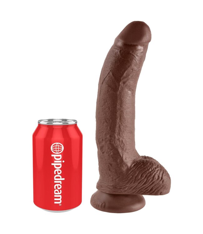 Pipedream KING COCK 9 INCH COCK WITH BALLS BROWN