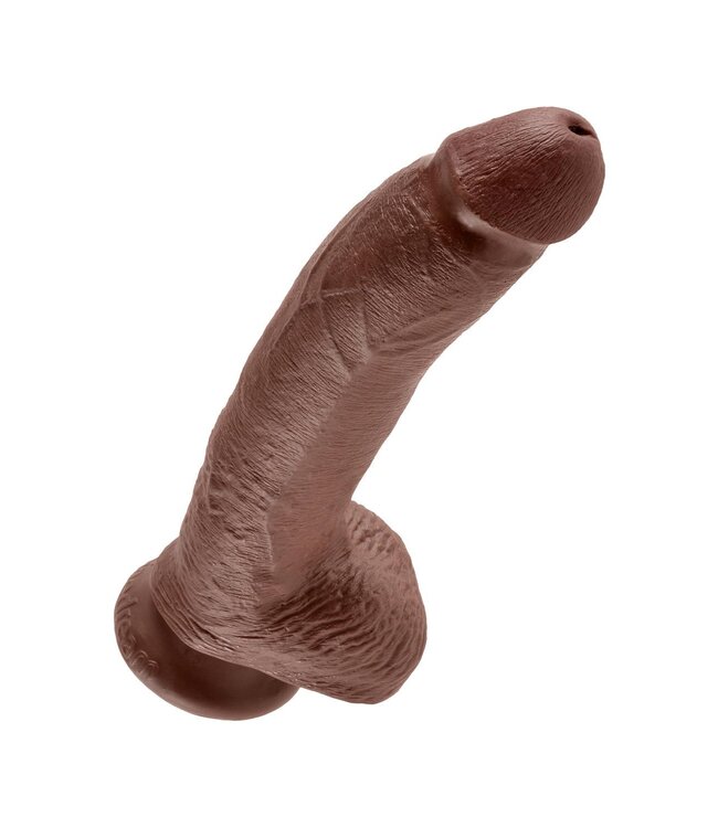 Pipedream KING COCK 9 INCH COCK WITH BALLS BROWN