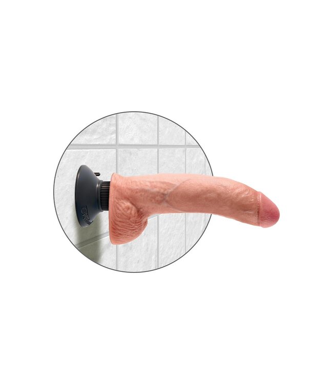 Pipedream KING COCK 9 INCH VIBRATING COCK WITH BALLS LIGHT