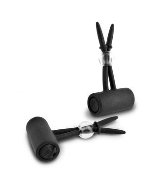 Pipedream FETISH FANTASY SERIES LIMITED EDITION VIBRATING SILICONE NIPPLE LASSOS BLACK