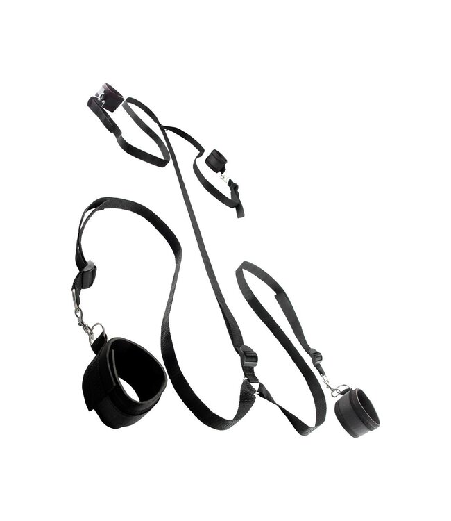 Pipedream FETISH FANTASY SERIES LIMITED EDITION WRAPAROUND MATTRESS RESTRAINTS BLACK