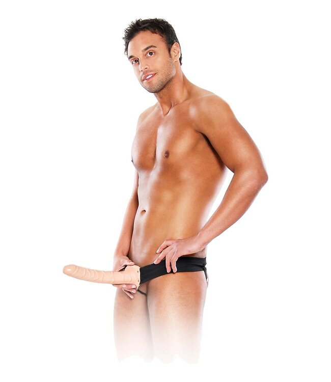 Pipedream FETISH FANTASY SERIES 10 INCH HOLLOW STRAP-ON LIGHT