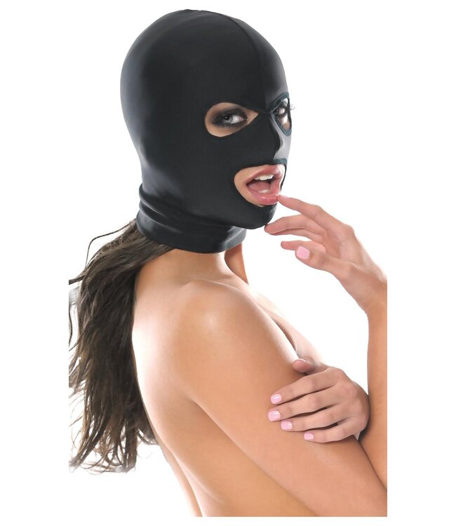 Pipedream FETISH FANTASY SERIES SPANDEX 3 HOLE HOOD BLACK