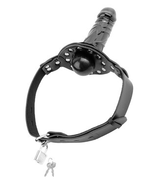 Pipedream FETISH FANTASY SERIES DELUXE BALL GAG WITH DILDO BLACK