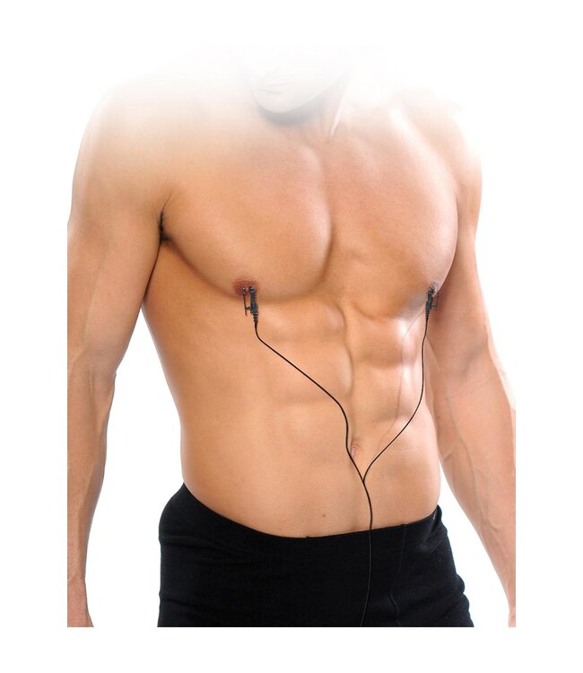 Pipedream FETISH FANTASY SERIES SHOCK THERAPY NIPPLE CLAMPS BLACK