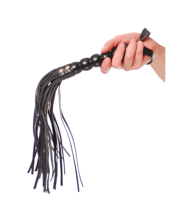Pipedream FETISH FANTASY SERIES BEADED CAT-O-NINE TAILS BLACK