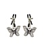 Pipedream FETISH FANTASY SERIES BUTTERFLY NIPPLE CLAMPS SILVER