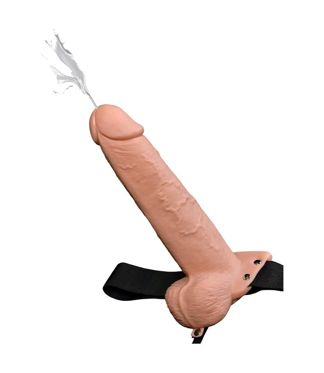 Pipedream FETISH FANTASY SERIES 9 INCH SQUIRTING HOLLOW STRAP-ON LIGHT