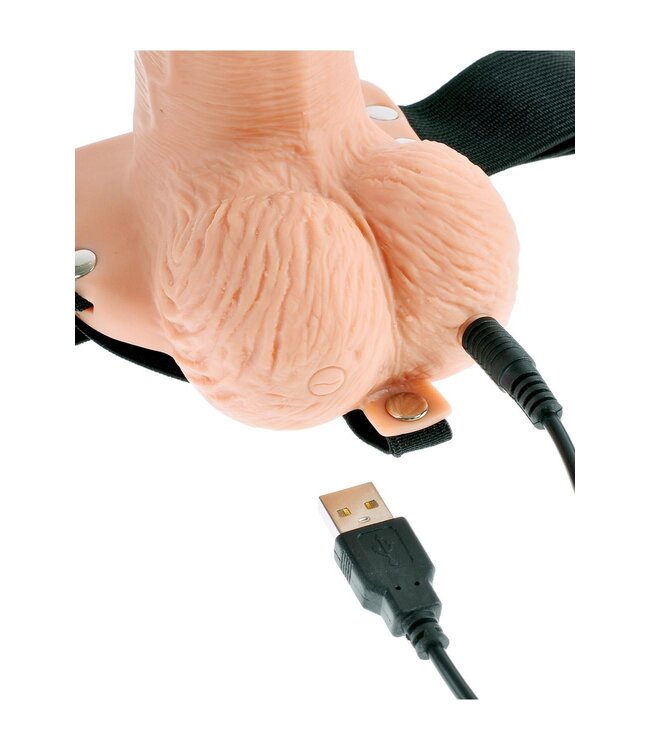 Pipedream FETISH FANTASY SERIES 6 INCH HOLLOW STRAP-ON WITH REMOTE LIGHT