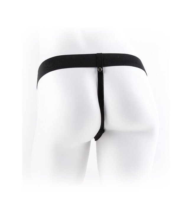 Pipedream FETISH FANTASY SERIES 9 INCH VIBRATING HOLLOW STRAP-ON WITH BALLS LIGHT