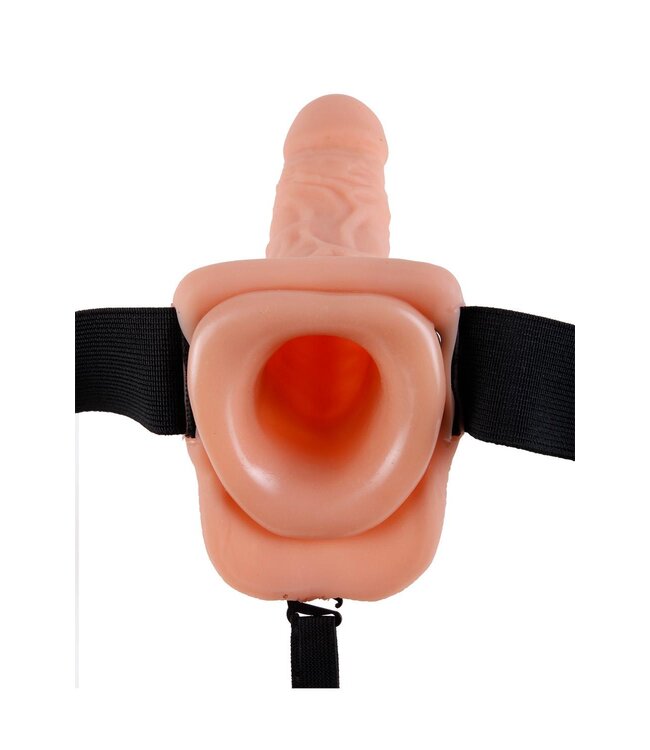 Pipedream FETISH FANTASY SERIES 9 INCH HOLLOW STRAP-ON WITH BALLS LIGHT