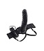 Pipedream FETISH FANTASY SERIES 8 INCH VIBRATING HOLLOW STRAP-ON BLACK