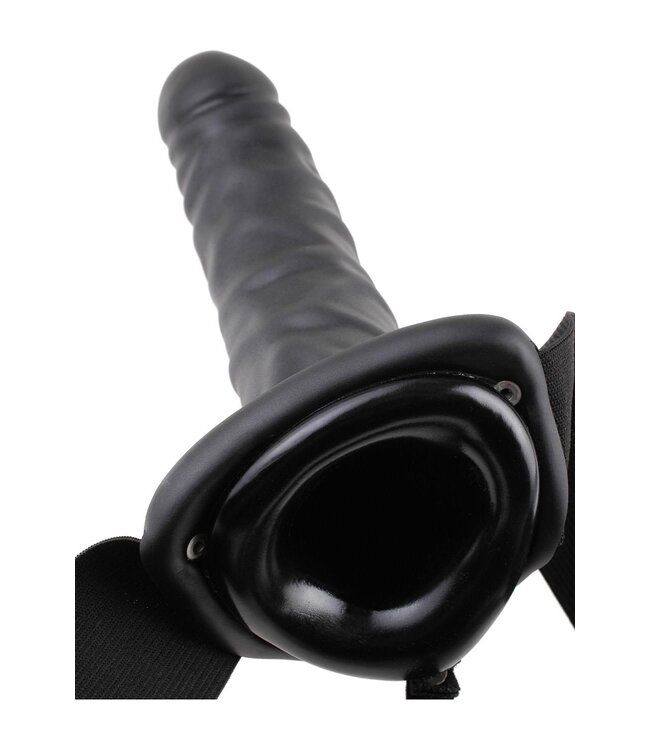 Pipedream FETISH FANTASY SERIES 8 INCH HOLLOW STRAP-ON BLACK