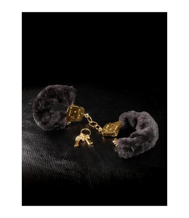 Pipedream FETISH FANTASY GOLD DELUXE FURRY CUFFS GOLD