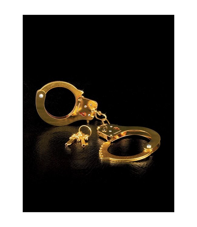Pipedream FETISH FANTASY GOLD METAL CUFFS GOLD