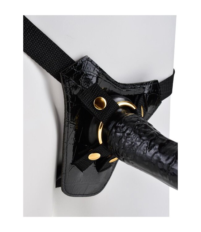 Pipedream FETISH FANTASY GOLD DESIGNER STRAP-ON BLACK