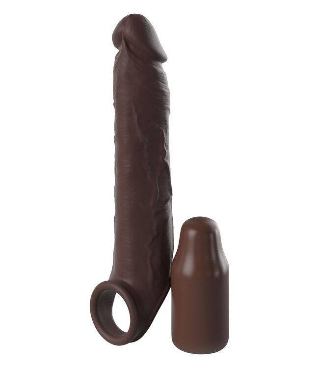 Pipedream FANTASY X-TENSIONS ELITE 7 INCH EXTENSION WITH STRAP BROWN