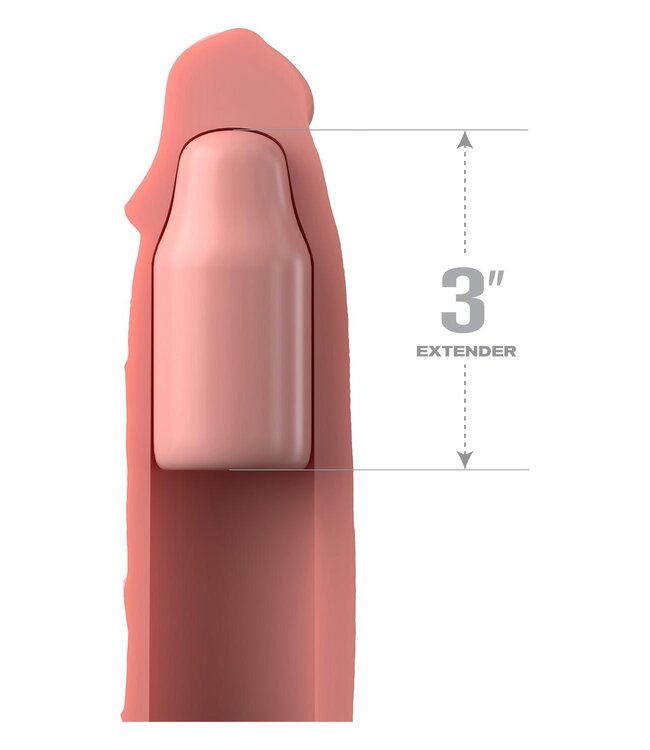 Pipedream FANTASY X-TENSIONS ELITE 9 INCH SLEEVE WITH 3 INCH PLUG LIGHT