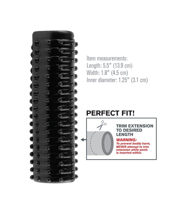 Pipedream FANTASY X-TENSIONS MAGIC PLEASURE SLEEVE BLACK