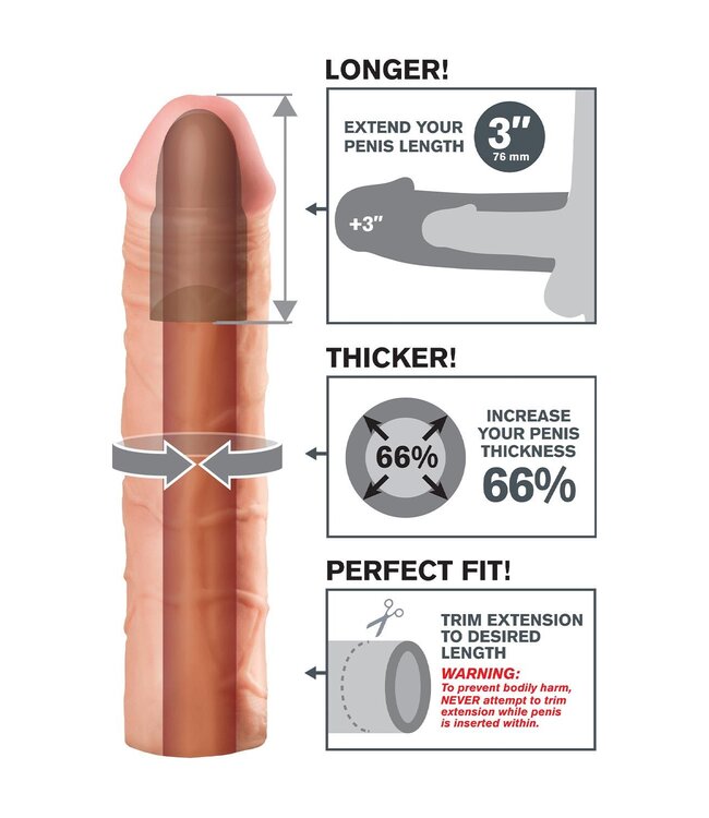 Pipedream FANTASY X-TENSIONS MEGA 3 INCH EXTENSION LIGHT