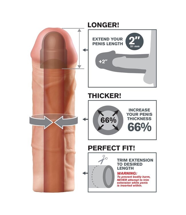 Pipedream FANTASY X-TENSIONS MEGA 2 INCH EXTENSION LIGHT