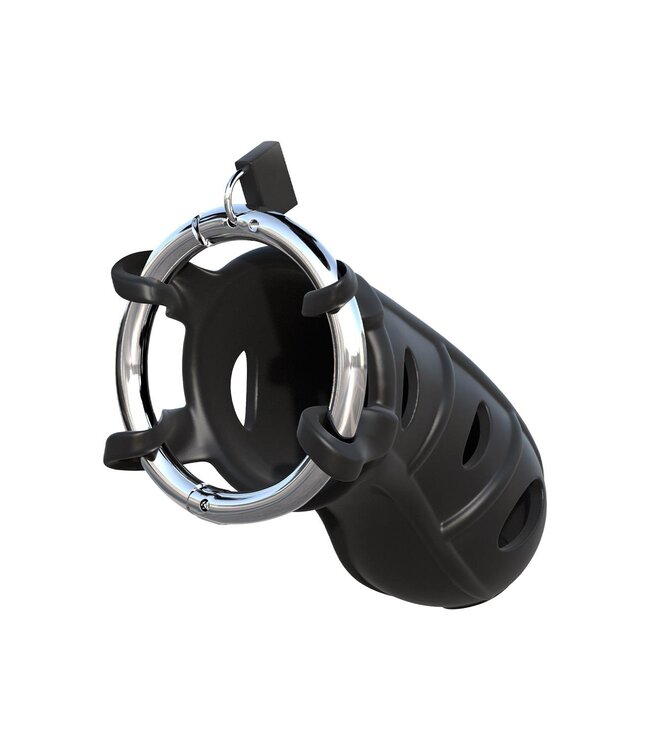 Pipedream FANTASY C-RINGZ HARDCORE SILICONE COCK BLOCKER BLACK