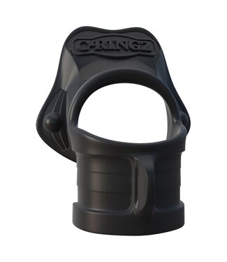 Pipedream FANTASY C-RINGZ ROCK HARD RING & BALL-STRETCHER BLACK