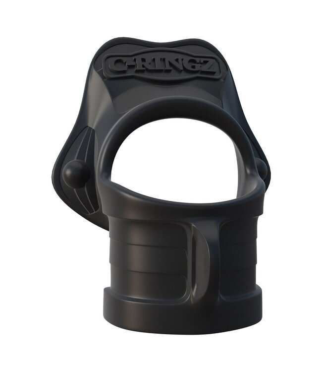 Pipedream FANTASY C-RINGZ ROCK HARD RING & BALL-STRETCHER BLACK