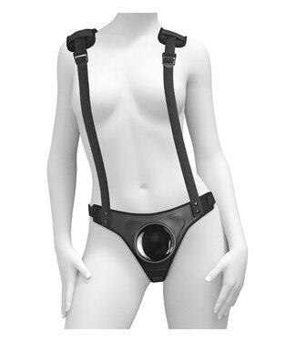 Pipedream BODY DOCK STRAP-ON SUUSPENDERS BLACK