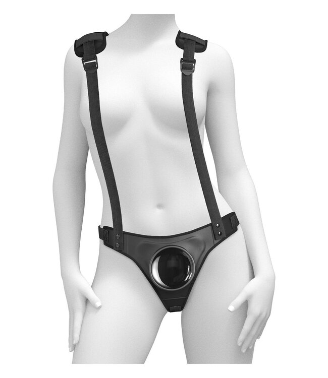 Pipedream BODY DOCK STRAP-ON SUUSPENDERS BLACK