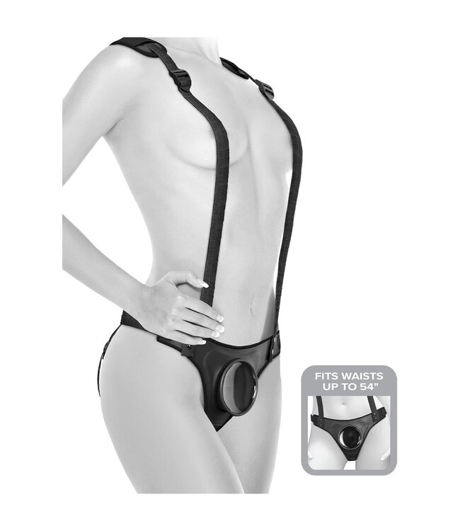 Pipedream BODY DOCK STRAP-ON SUUSPENDERS BLACK