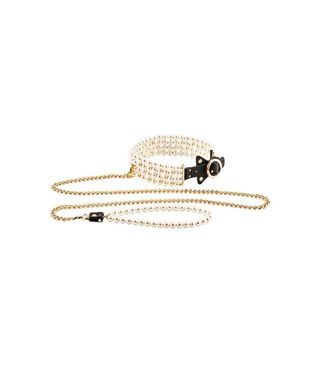 Guilty Pleasure GUILTY PLEASURE LUMINIOUS PEARL LEASH AND COLLAR