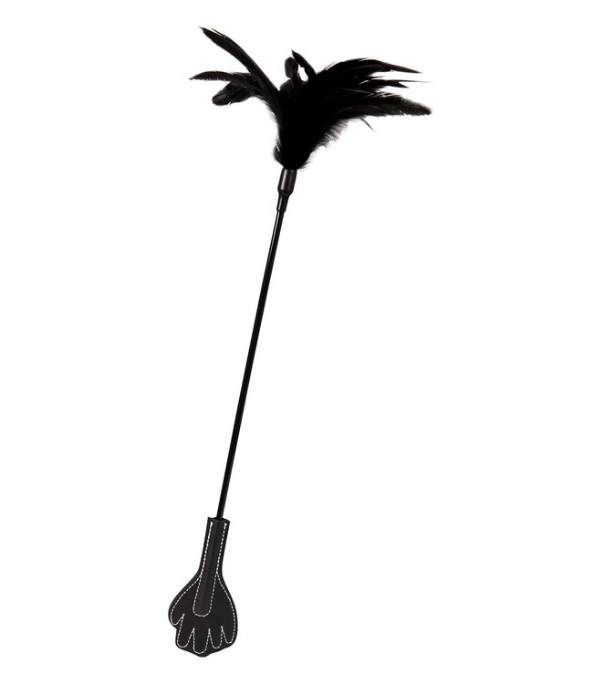 Guilty Pleasure BDSM GP FEATHER CROP BLACK